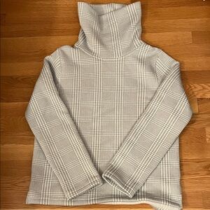 J. Crew Gray Plaid Sweatshirt | L